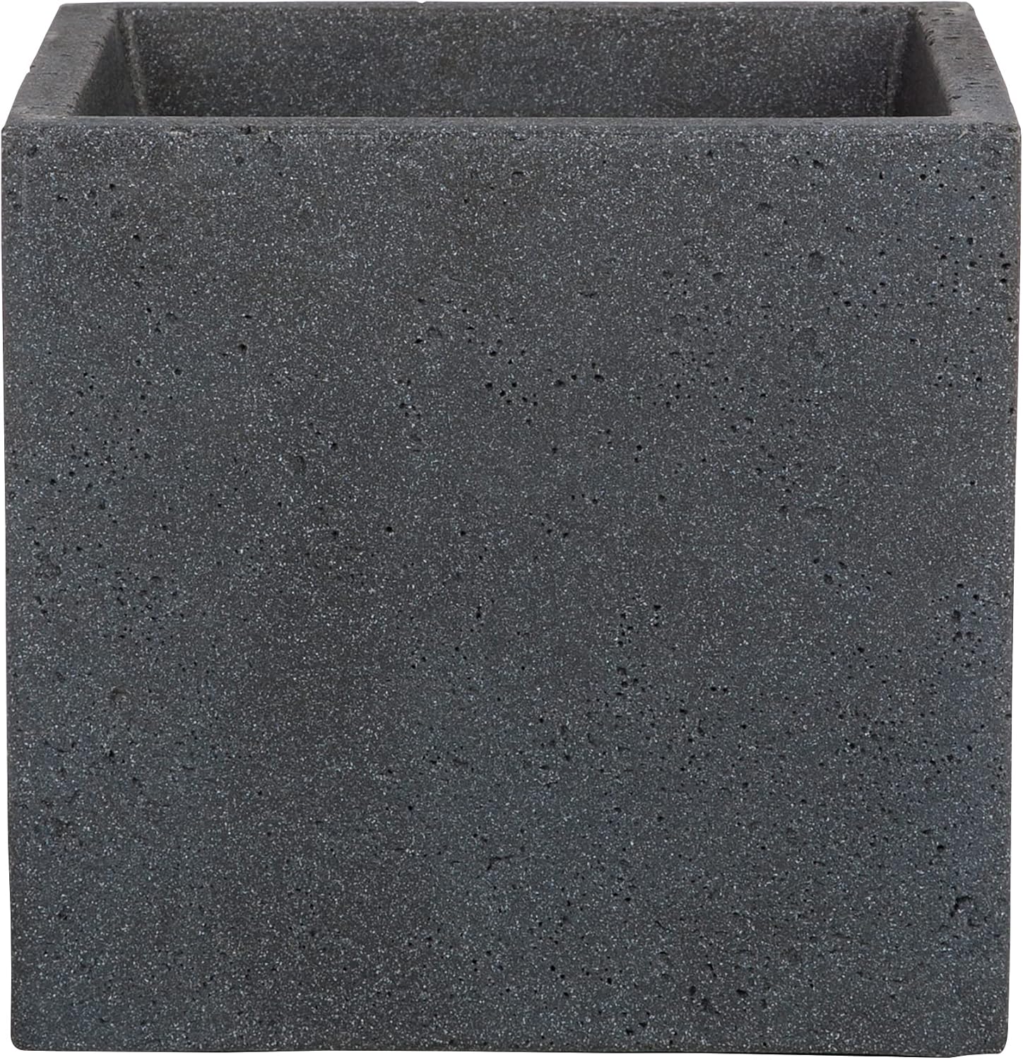 Scheurich C-Cube Planter Stony Black 40 cm Height 33 cm
