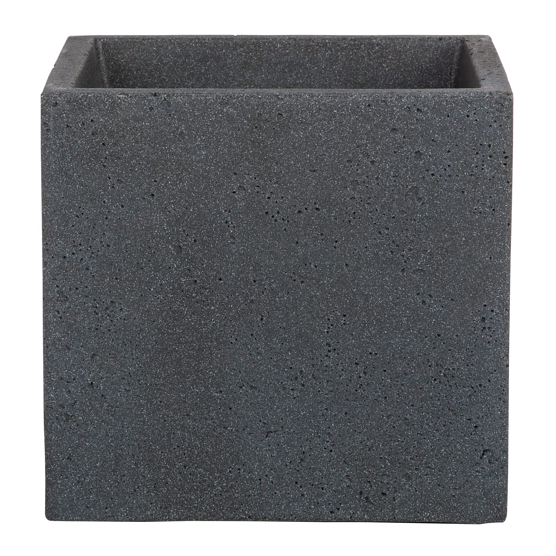 Scheurich C-Cube Pot de Fleurs Stony Black 40 cm, Hauteur 33 cm