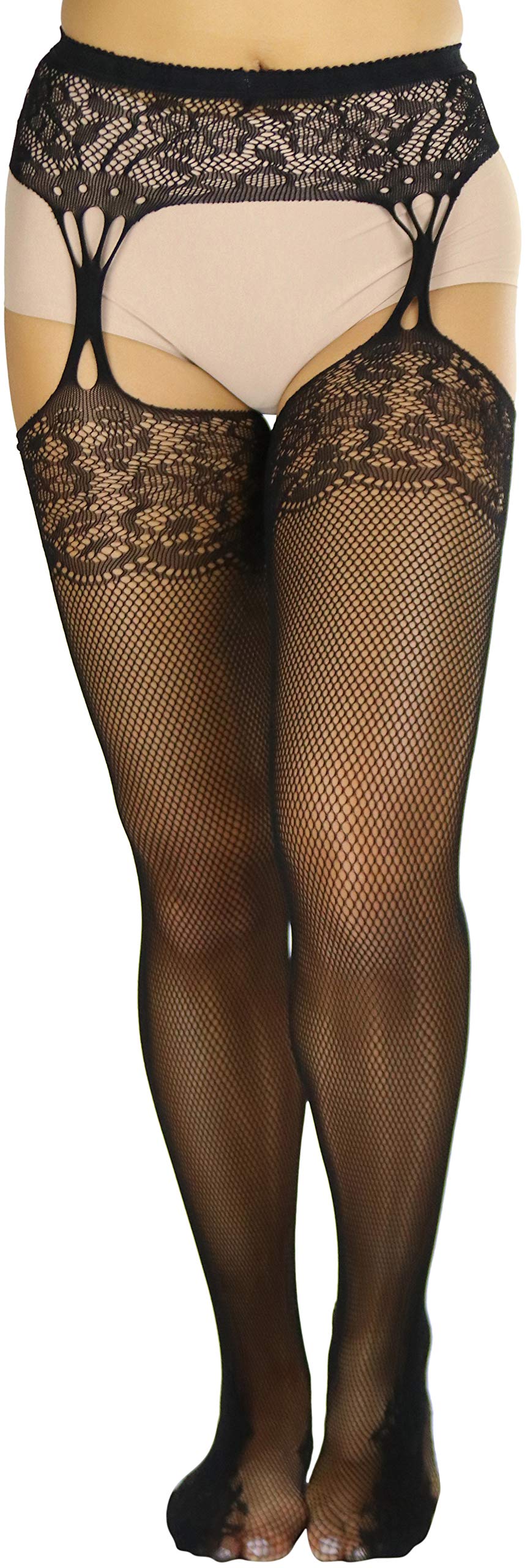 ToBeInStyle Women's Suspender Pantyhose