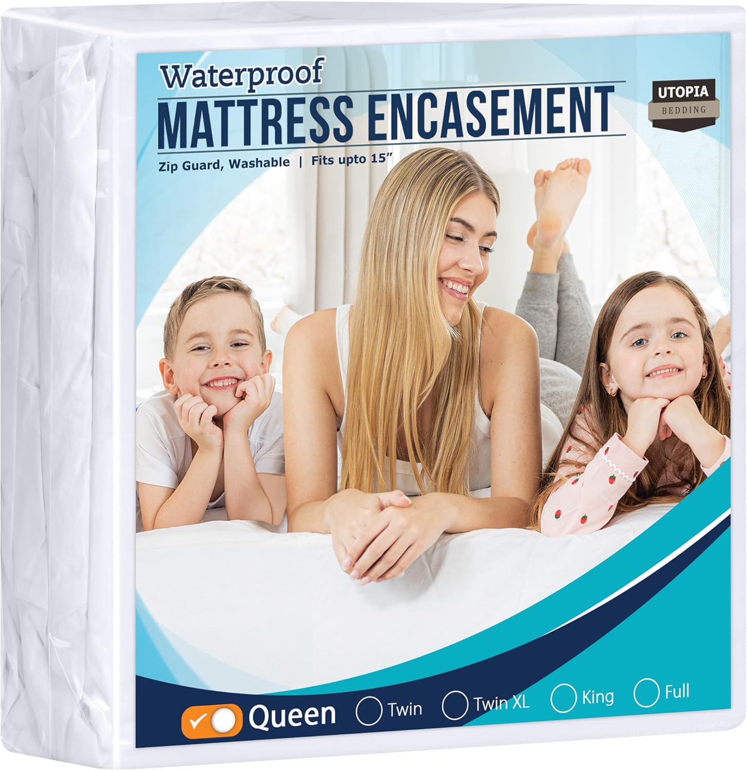 Utopia Bedding Zippered Mattress Encasement Queen