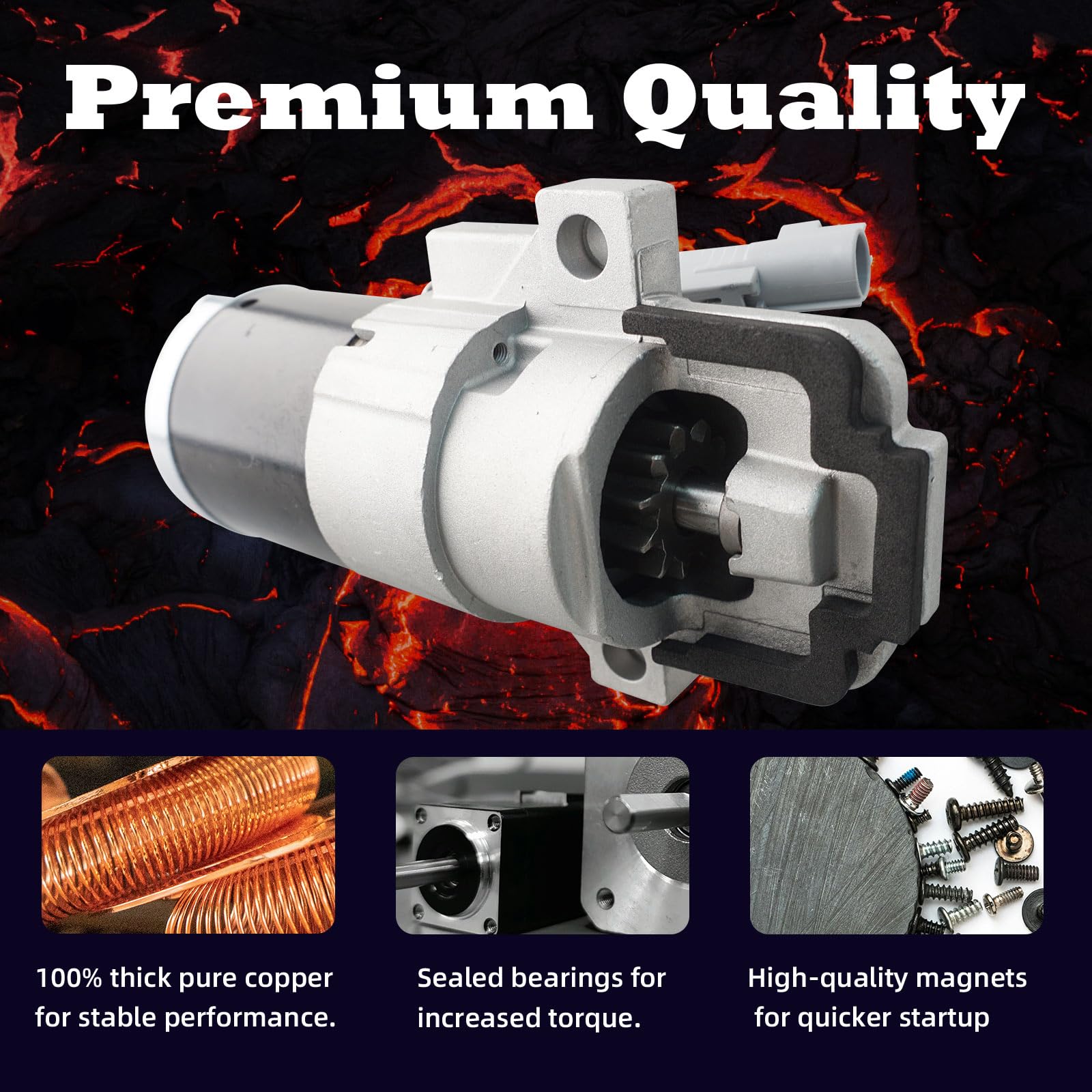 Amazon.com: MOAUTO Starter Motor Replacement 17598N 17598