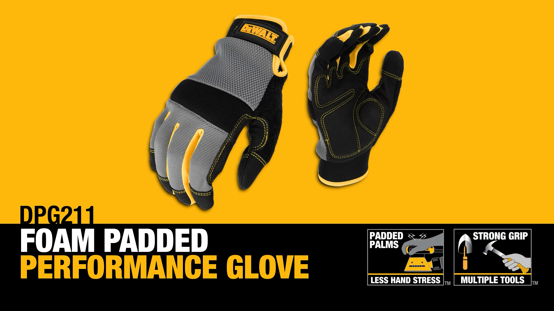 DEWALT 211 Synthetic Leather Hook and Loop L - Amazon.com