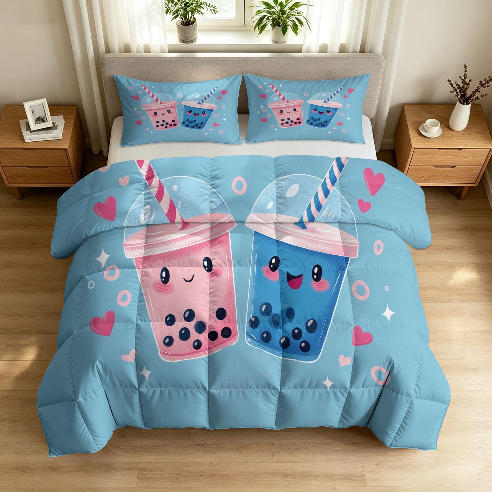 Couette dessin animé japonais 240 x 260 cm pour des nuits cocooning et douillettes