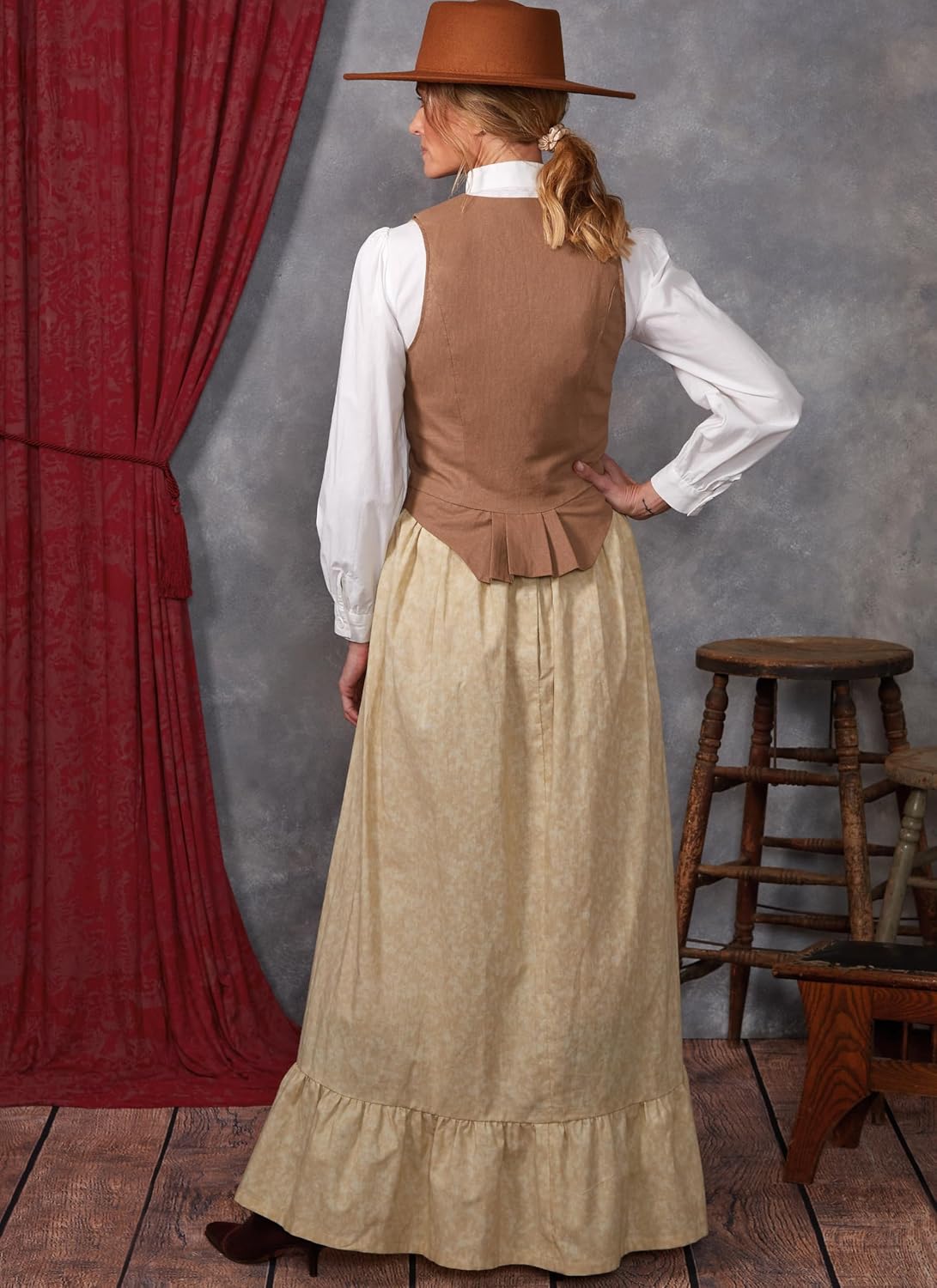 McCall's Misses' Old West Costume Sewing Pattern Packet, Design Code M8398, Sizes 8-10-12-14-16