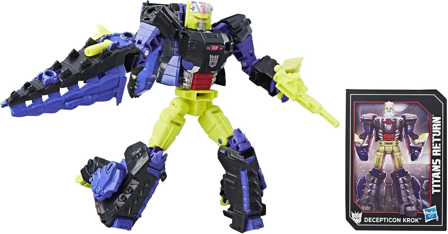 Transformers Generations Titans Return Decepticon Krok and Gatorface