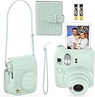 Vista 2 de Fujifilm Instax Mini 12 Instant Camera Mint Green + Minimate Custom Designed Case + Fuji Instax Film 10 Sheets & Photo Album