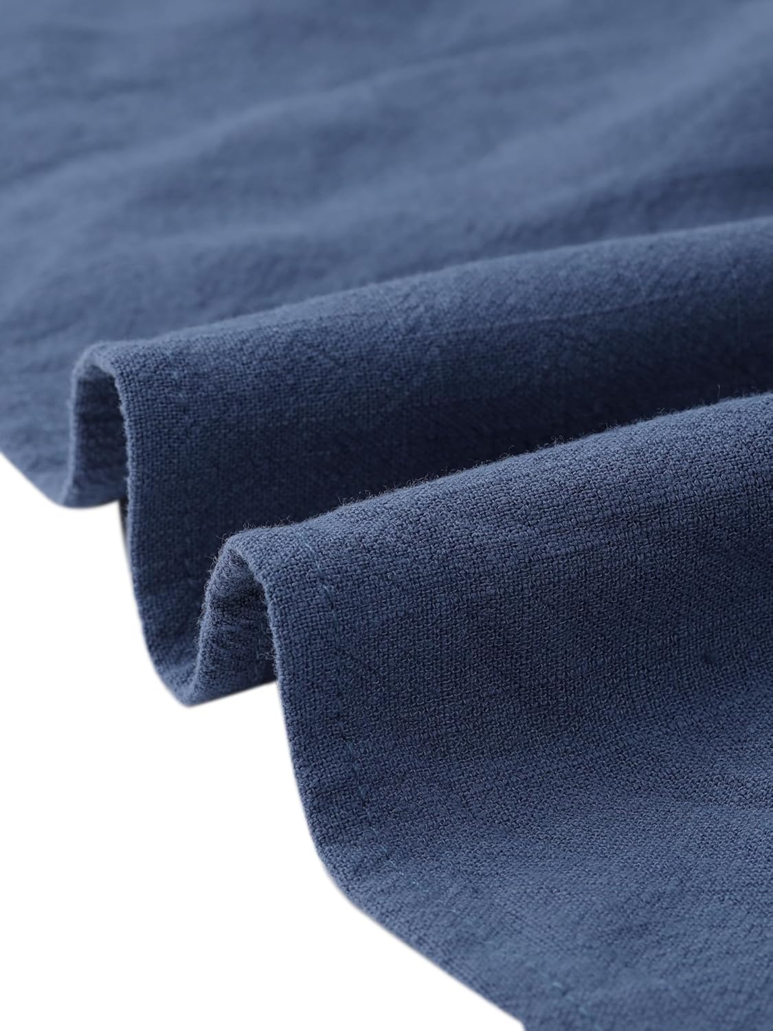 Allegra K Tiered Dress for Women 3/4 Sleeve A Line V Neck Above Knee Flowy Ruffle Linen Dresses - Image 5