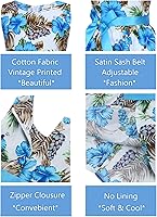 Vista 100 de Vestido de verano para niña, de algodón, con diseño floral