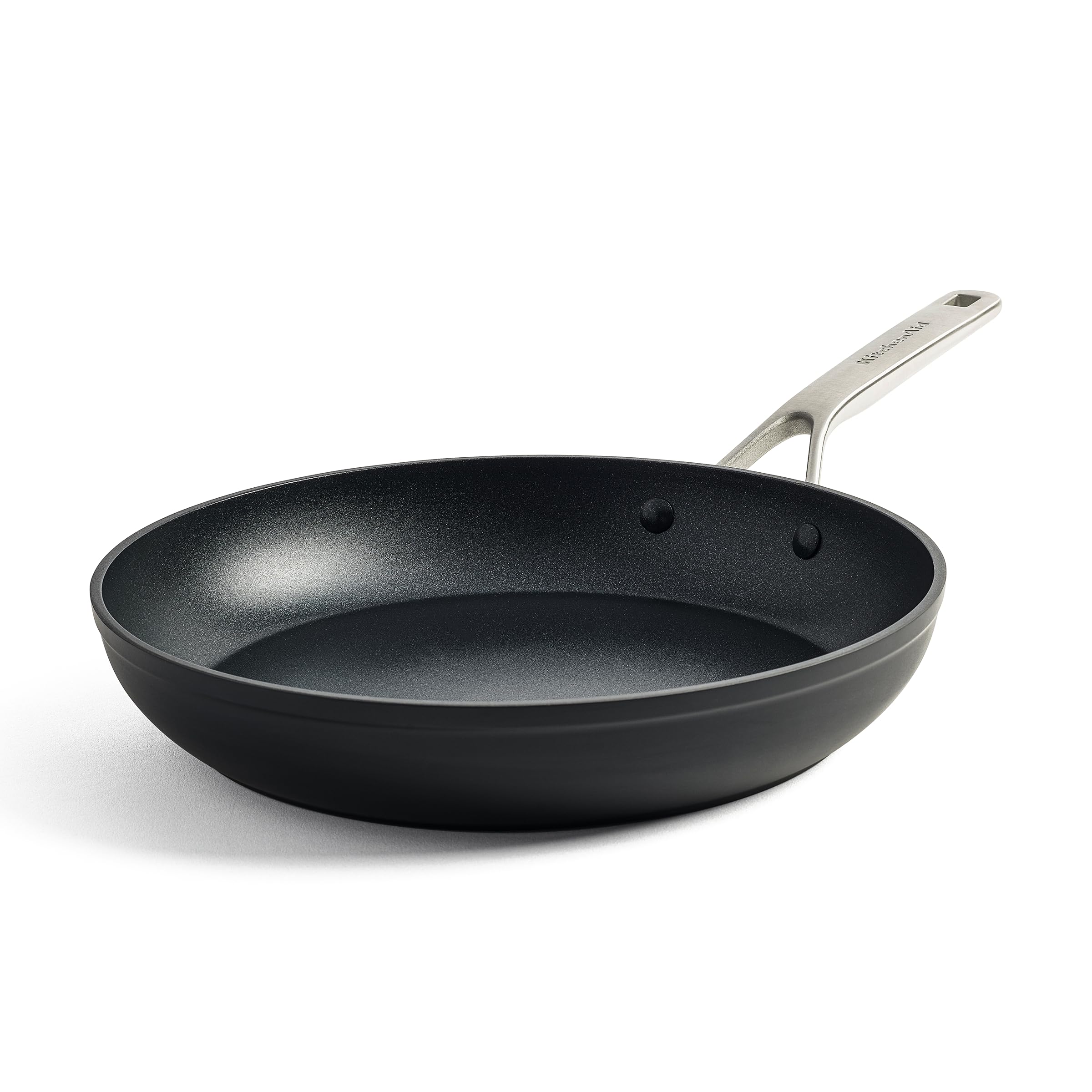 KitchenAid Forged Hardened Hard Anodized PFAS-Free Ceramic Non-Stick, 28 cm Frying Pan, Induction, Oven Safe,Black