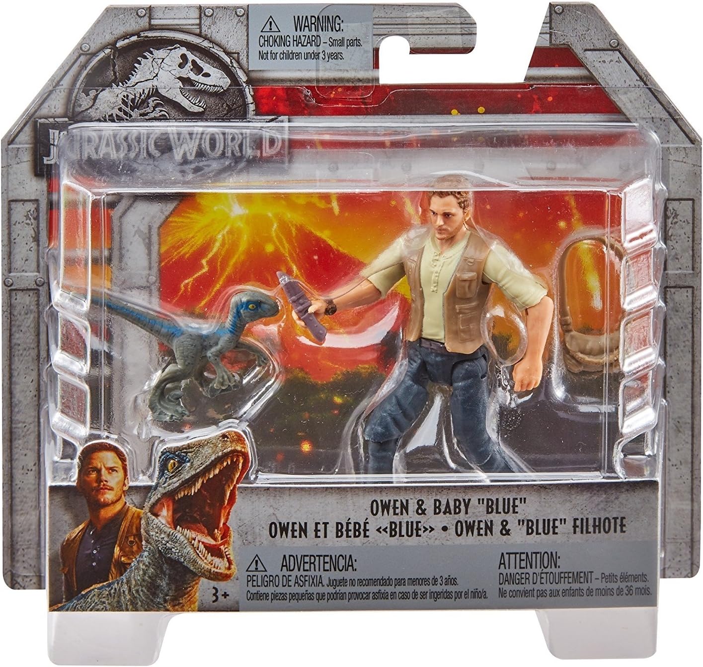 JURASSIC WORLD BASIC FIGURE Owen & Baby "Blue"