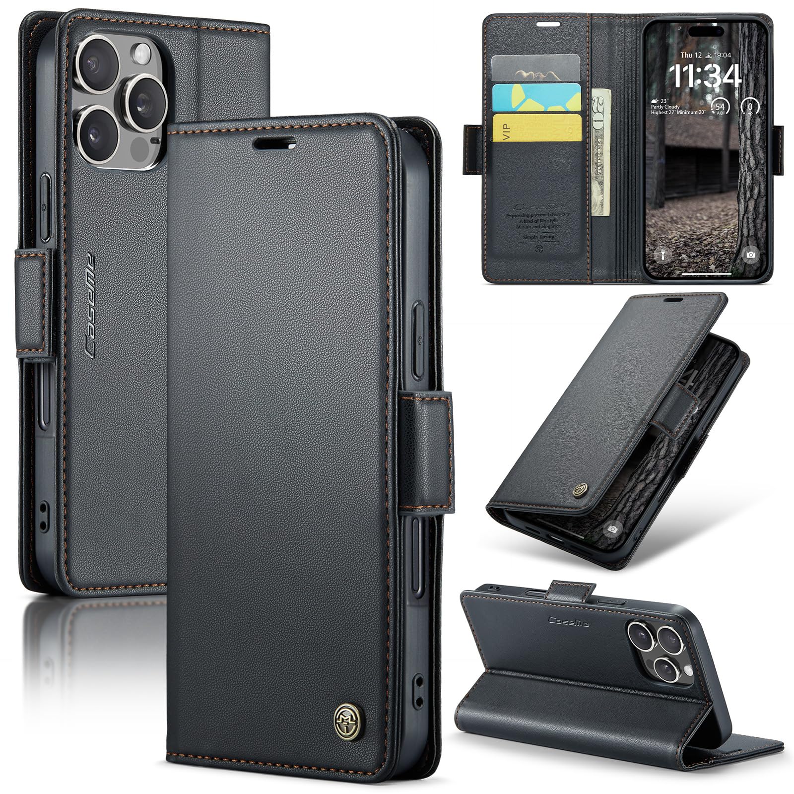 Amazon.com: SINIANL for iPhone 16 Pro Max Wallet Case with RFID