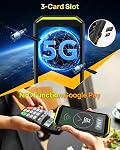 Ulefone Armor X32 Pro 5G Rugged Phone, MTK Dimensity 6300, 16+256GB, 64MP/25MP Night Vision, Android 15, Widevine L1, Dedicated Glare Flashlight, 5G Wifi Hotspot, 5.65” 90Hz, 5500mAh, NFC/GPS - Orange