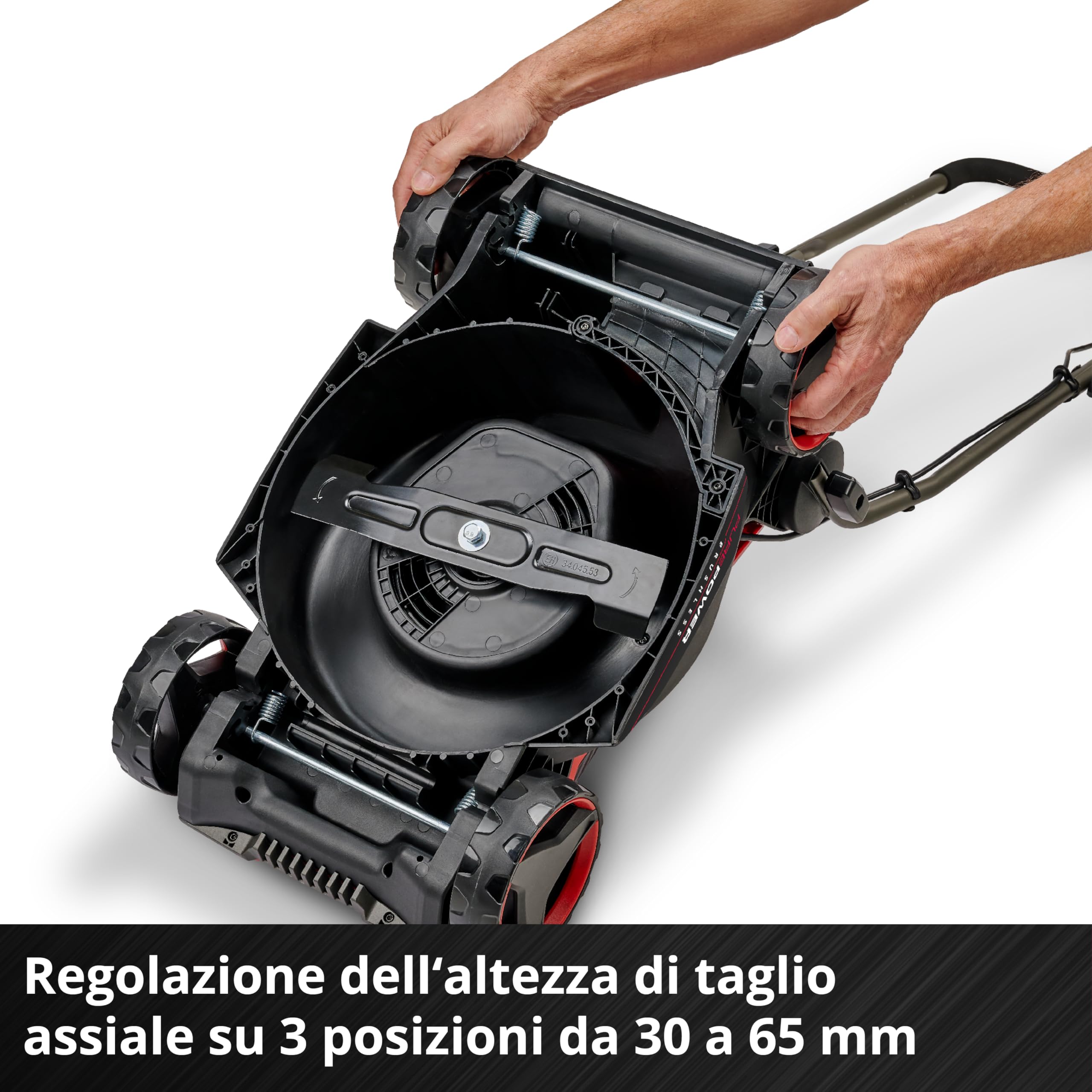 Il tosaerba Einhell Professional GE-CM 18/30-1 Li BL-Solo Power X-Change (18 V, larghezza di taglio 30 cm, fino a 175 m², Brushless, cesto di raccolta 27l, altezza di taglio 30-65 mm, senza batteria)