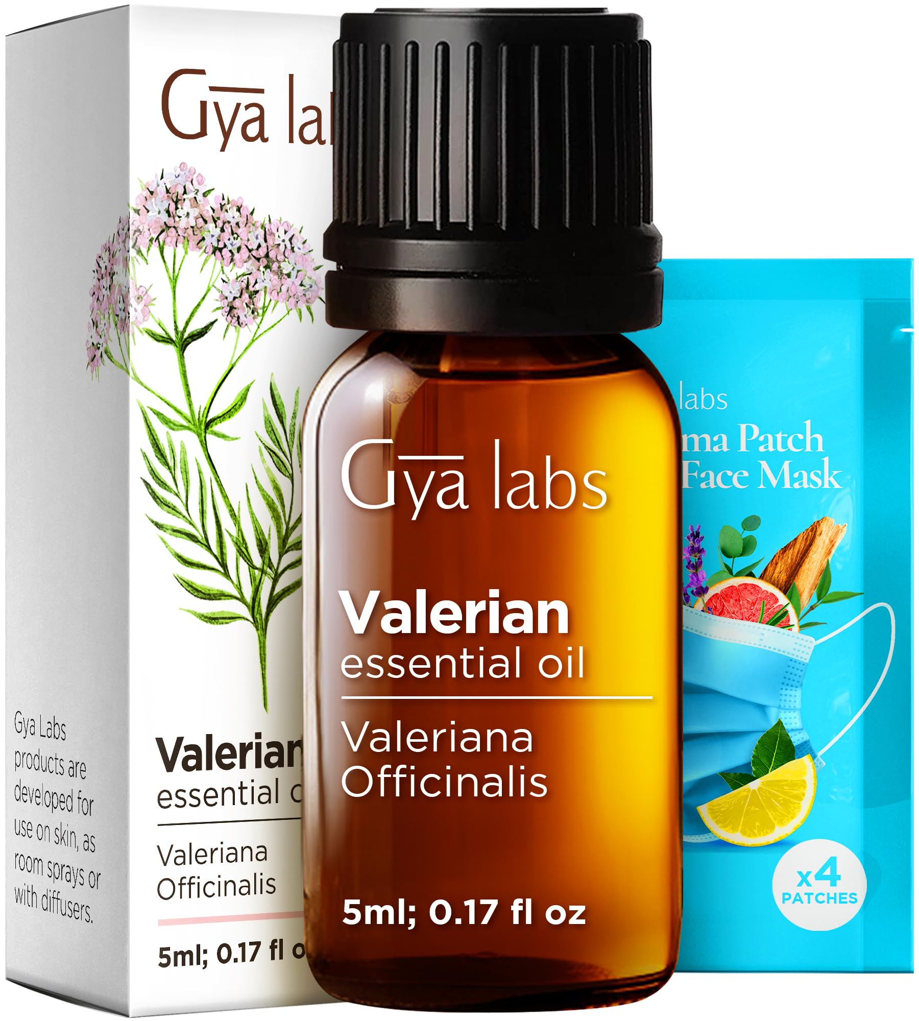 Valerian Essential Oil for Skin, Hair &amp; Diffuser - 0.17 Fl Oz