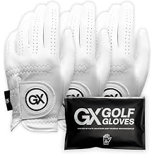 GX Golf Gloves 3-Pack | The Players Cabretta Premium Men's Leather Golf Glove   Precision Fit, Superior Grip, Long-Lasting Durability, Breathable Performance