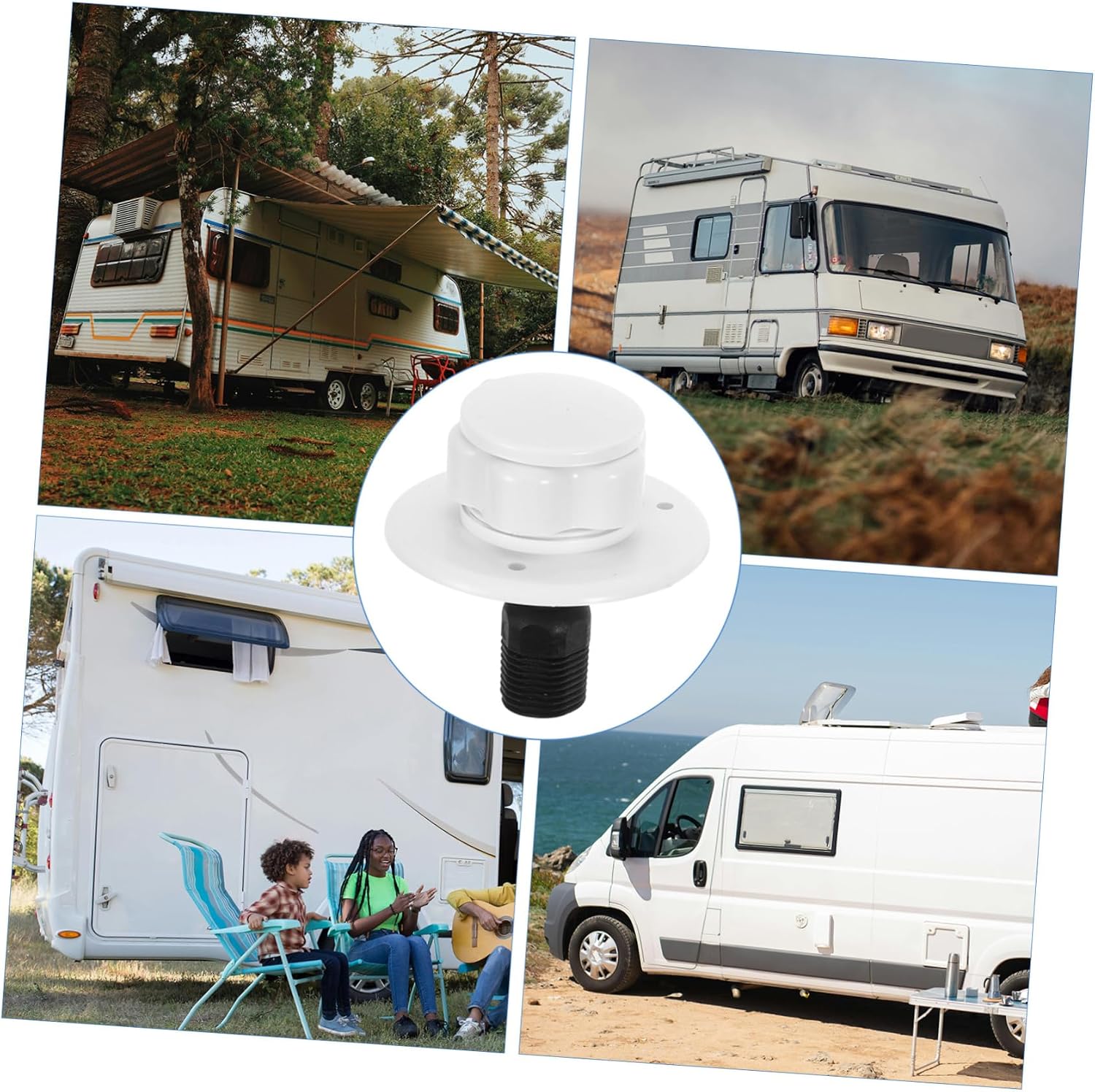 ULTECHNOVO Rv Water Fill Inlet Valve Single Direction Water Inlet for Rv Travel Trailers Compatible Models Easy to Install Reliable Performance