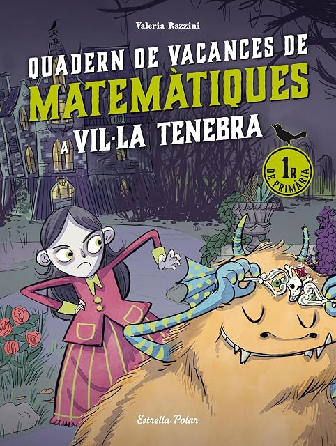 Portada de Vil·la Tenebra. Quadern de vacances de matemàtiques. 1r de primària