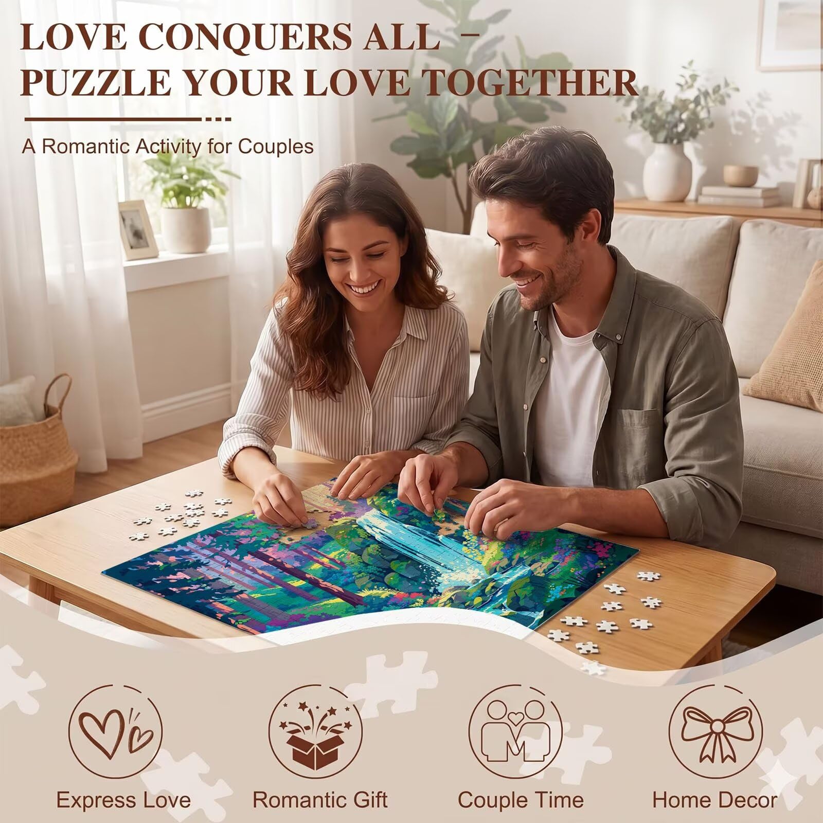 fumetti foresta-4 Puzzle 6000 Pezzi per Adulti, Puzzle in Legno - Collezione Classica con Poster Incluso - Sfida di Concentrazione e Passatempo Antistress, Gioco per Famiglia, 179 x 105 cm f0-677