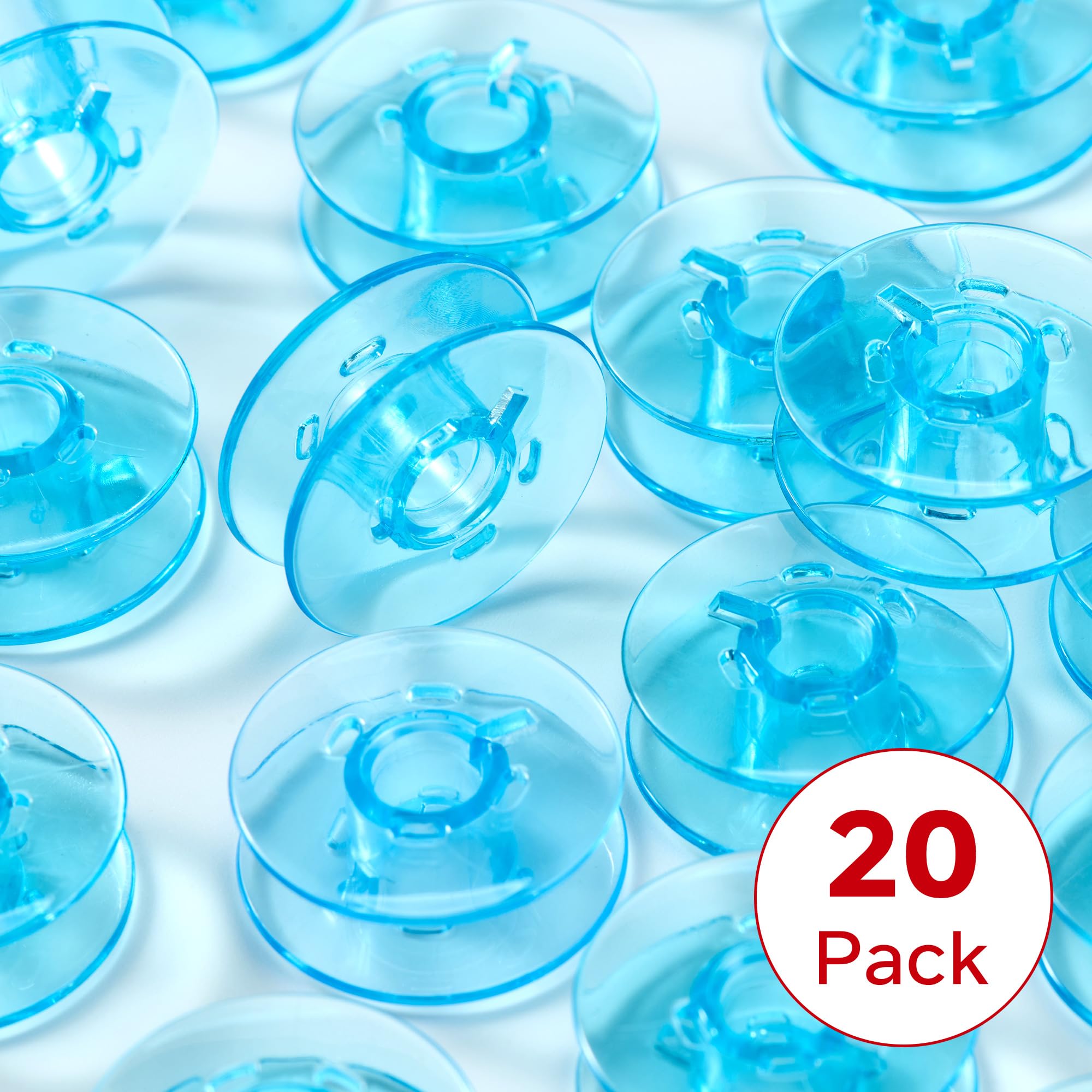 20Pcs Blue Plastic Bobbins Sewing Machine Spools In Bobbin For Pfaff Sewing Machine 1069 6250 6270 Creative 2134 Pfaff #9033P - Foto 13