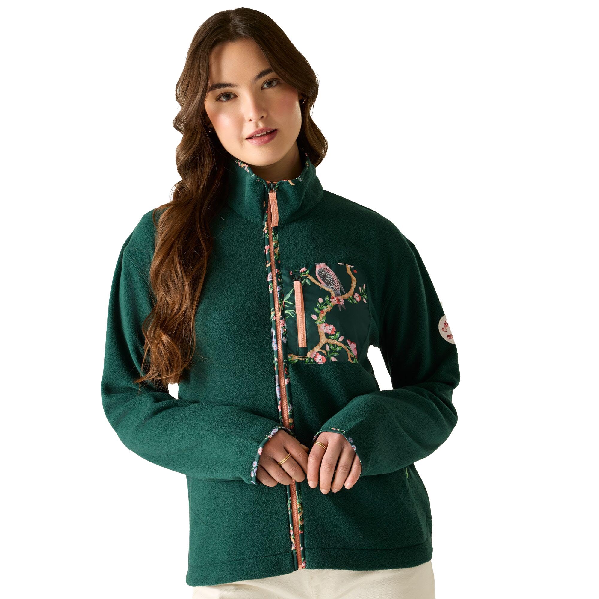 Regatta Women's Deep Pine Cath Kidston Full Zip Fleece in Size 8, Sports Direct