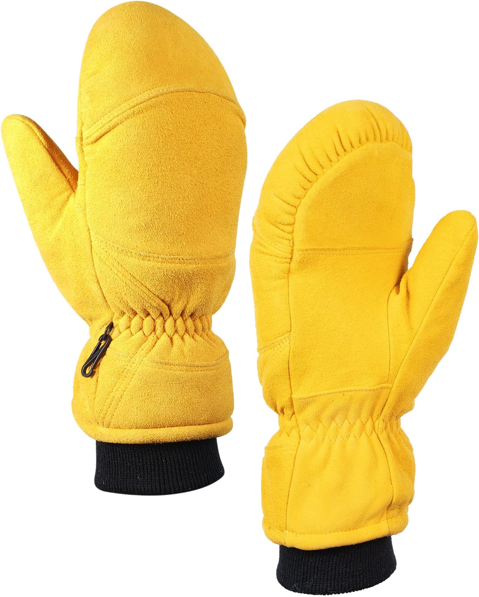 Durable Winter Work Gloves with Full Deerskin Suede Leather for Extreme Cold Condition (SD8676T)