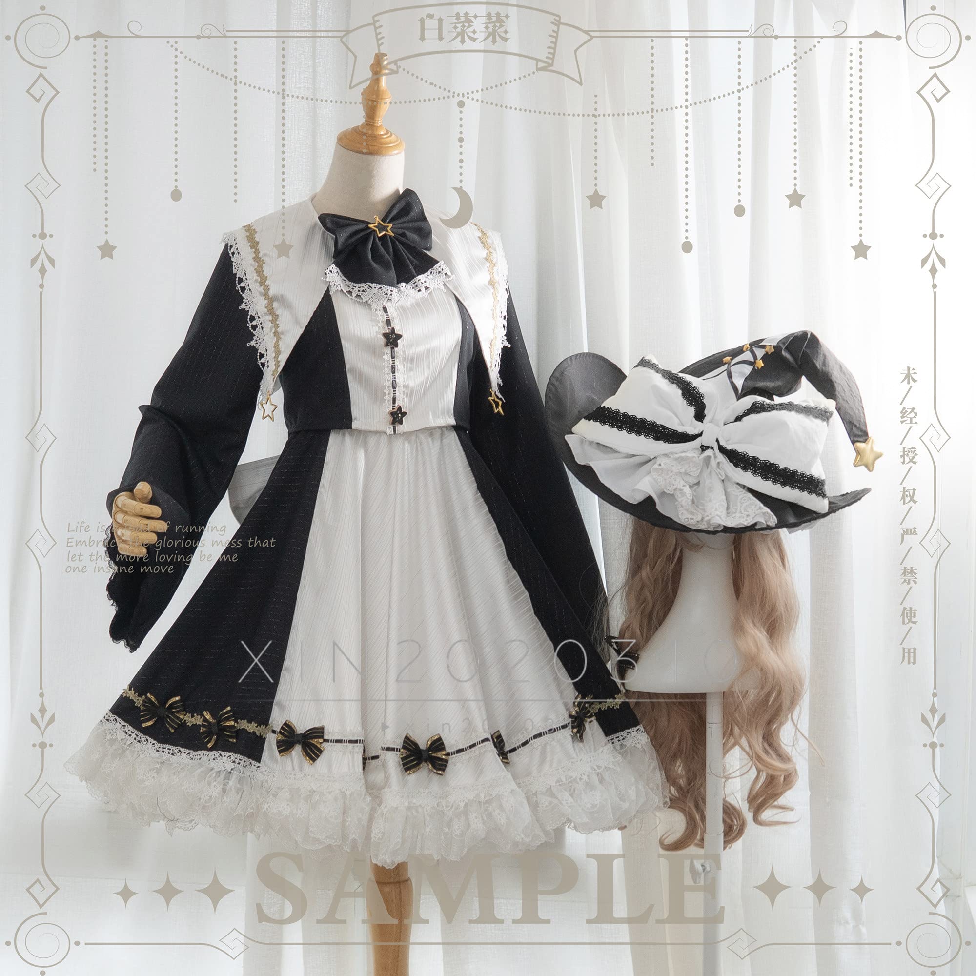Amazon.co.jp: 霧雨魔理沙風 コスプレ衣装/(ウィッグ 靴別売り