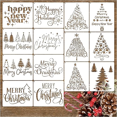 Miniatura 8 de yhslmh Plantillas florales para pintar en pared de muebles de madera, lienzo reutilizable, plantilla de remolinos de flores para manualidades,