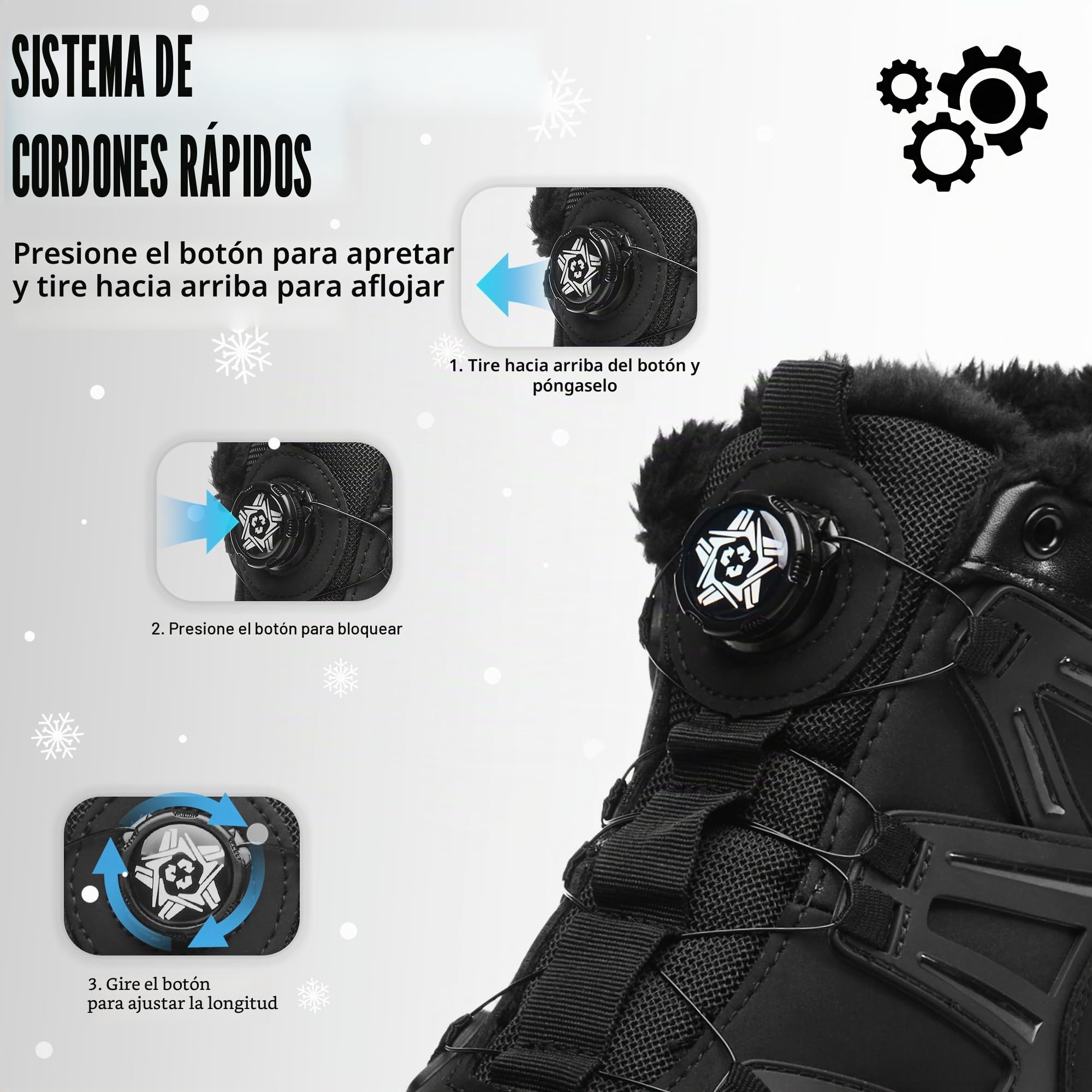 Botas de Seguridad Invierno Ligeros Botas de Trabajo Hombre Mujer | Cuero sintético con forro polar, cálidos y cómodos, Zapatos de Trabajo punta de acero+Kevlar, EN ISO 20345, trabajo+diario