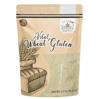 Arizona Kitchen Supply High-Protein Vital Wheat Gluten, 2.2 lb, Non-GMO
