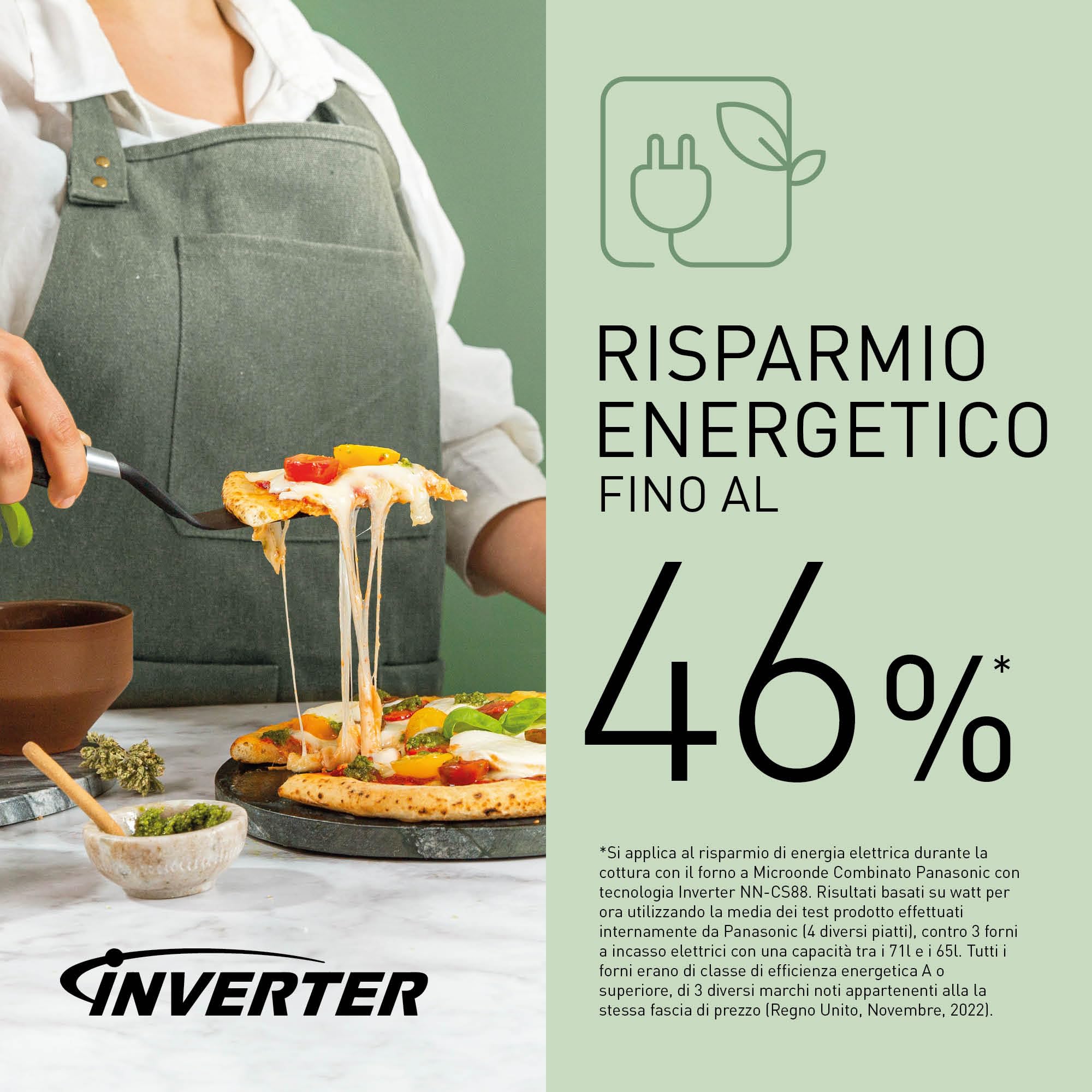 Panasonic NN-CS88LBEPG Forno Microonde 4-in-1 Combinazione Vapore e Grill, 31 Litri,1000W, Cottura a Doppio Livello, Sensore Genius, 36 Programmi Automatici, Design Compatto, Canna di fucile