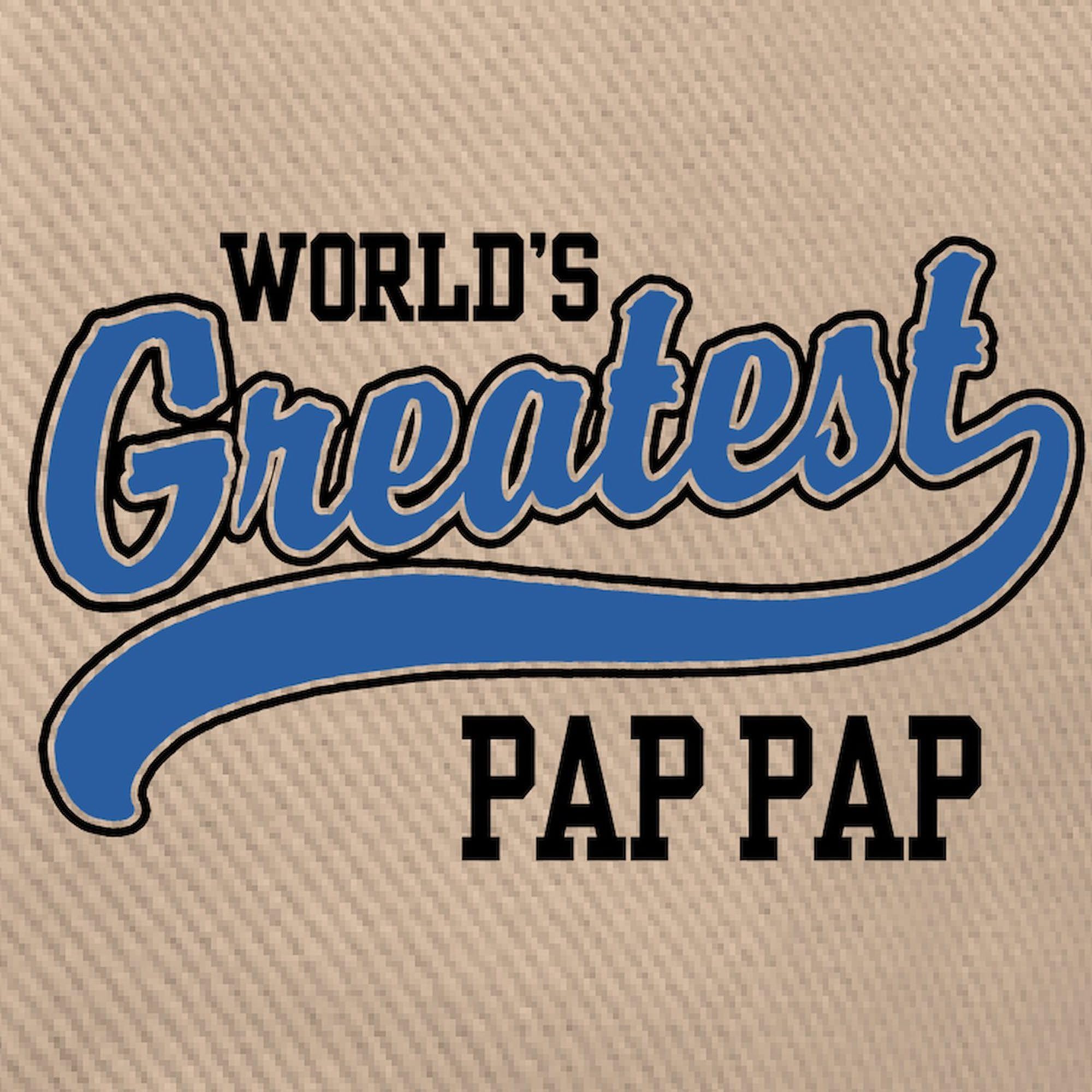CafePress World's Greatest Pap Pap Cap Unique Adjustable Baseball Hat