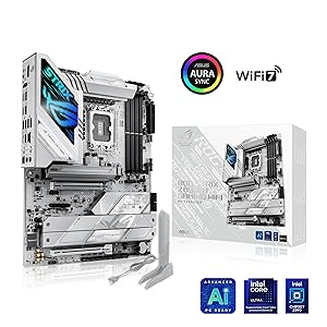 ASUS ROG STRIX Z890-A GAMING WIFI Z890 LGA 1851 ATX motherboard, Intel Core Ultra Series 2 Ready, Advanced AI PC-ready, 16+2+1+2 stages, DDR5, WiFi 7, 2.5G, 5x M.2, Thunderbolt 4, USB Type-C, AI OC