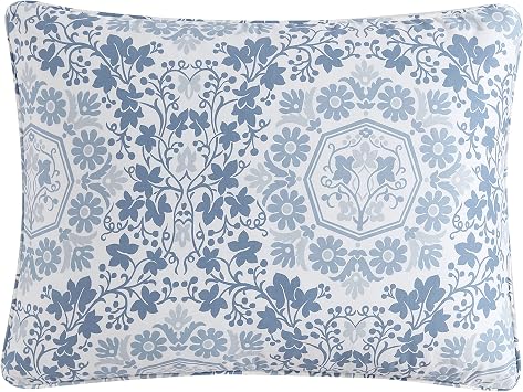 Stone Cottage - Queen Duvet Cover Set, Cotton Sateen Bedding with Matching Shams, Ideal Bedding Set (Caldecott Blue, Queen)
