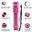 Fightsense Heavy Duty Flashlight Stun Gun for Women Self Defense - Rechargeable Batteries - Bright LED Flashlight with Three Modes for Men Or Women (Pink)
