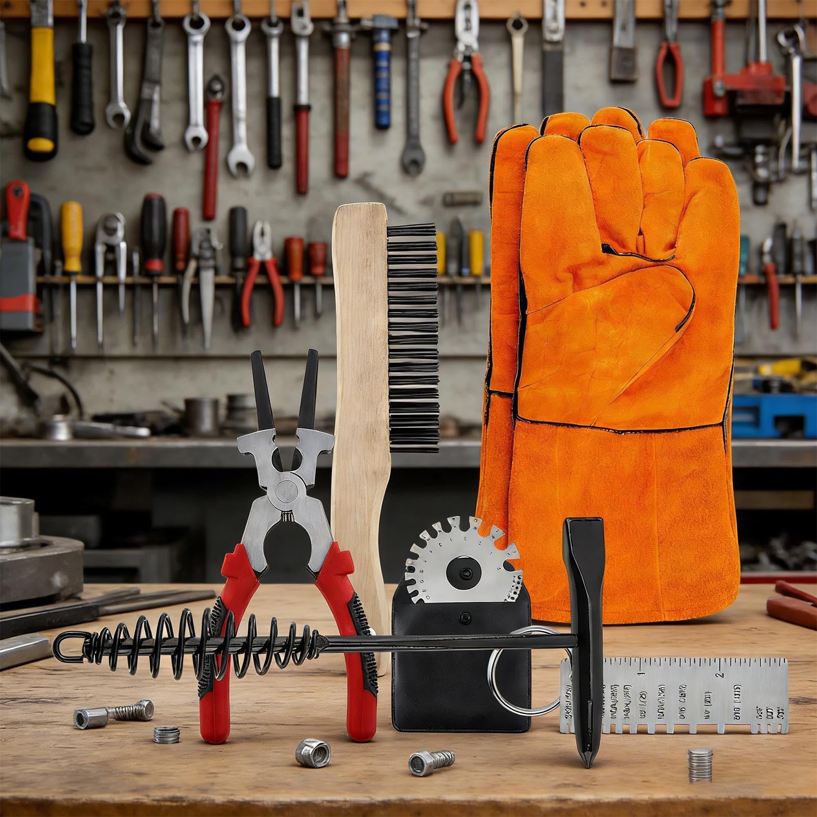 Kit de Soudage Outils De Nettoyage Des Projections De Soudure | Ensemble de Nettoyage pour Scorie de Soudage Pour Électronique Automobile Bricolage Ménage Industrie Soudage et Soudure