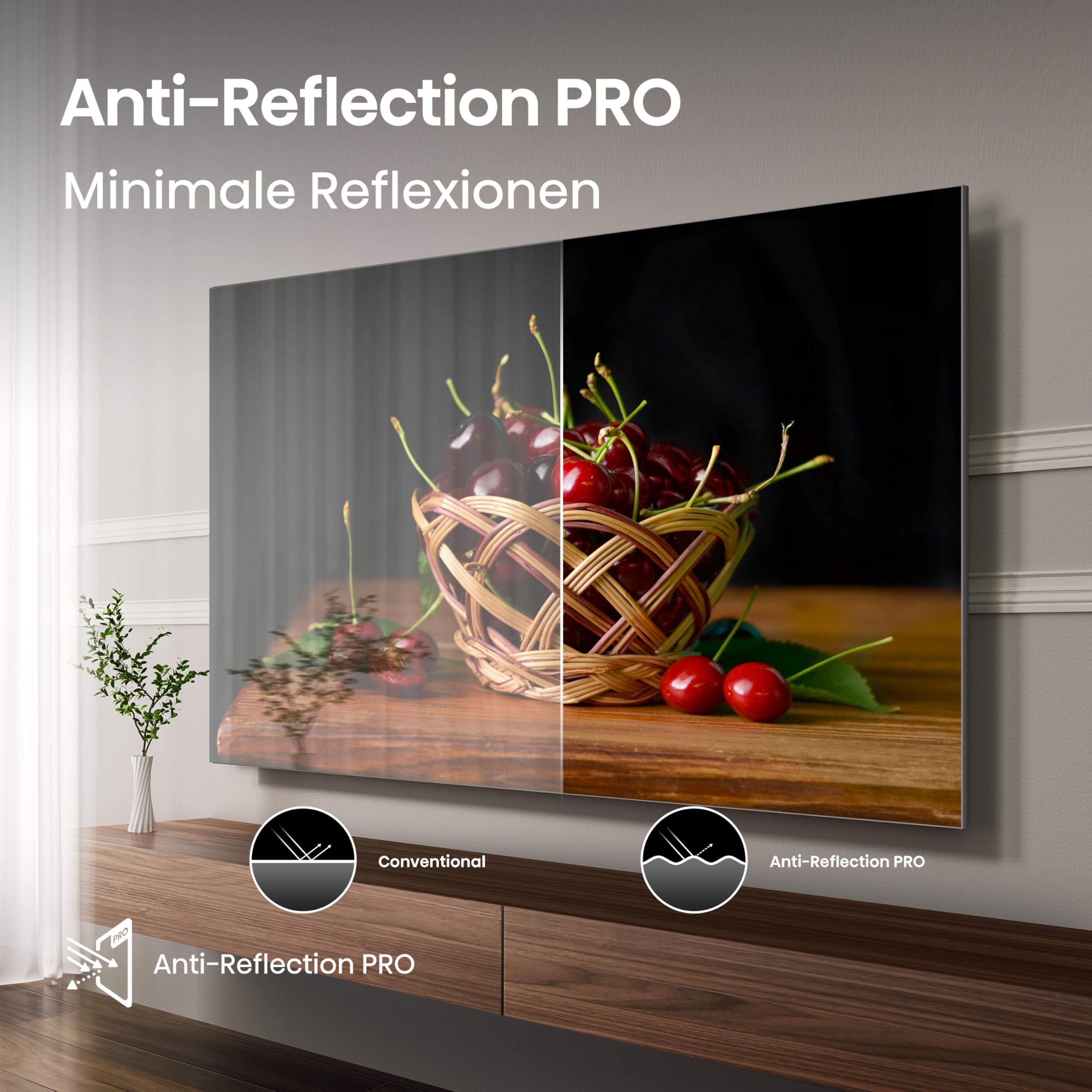 Hisense 55A85Q 139cm (55 Zoll) Fernseher, 4K UHD OLED Smart TV,120Hz, HDMI 2.1, Game Mode Pro, AMD FreeSync Premium, Dolby Vision IQ & Atmos, Bluetooth, Alexa Built-in, Schwarz, [2025]