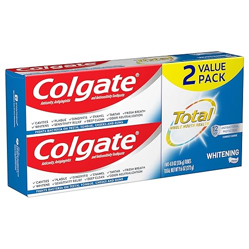 Miniatura 9 de Colgate Total Whitening Pasta de dientes, 4.8 onzas, 2 unidades