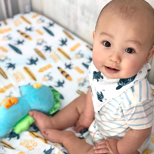 Miniatura 2 de Bebe au Lait Oh So Soft - Sábana de muselina para cuna, surf