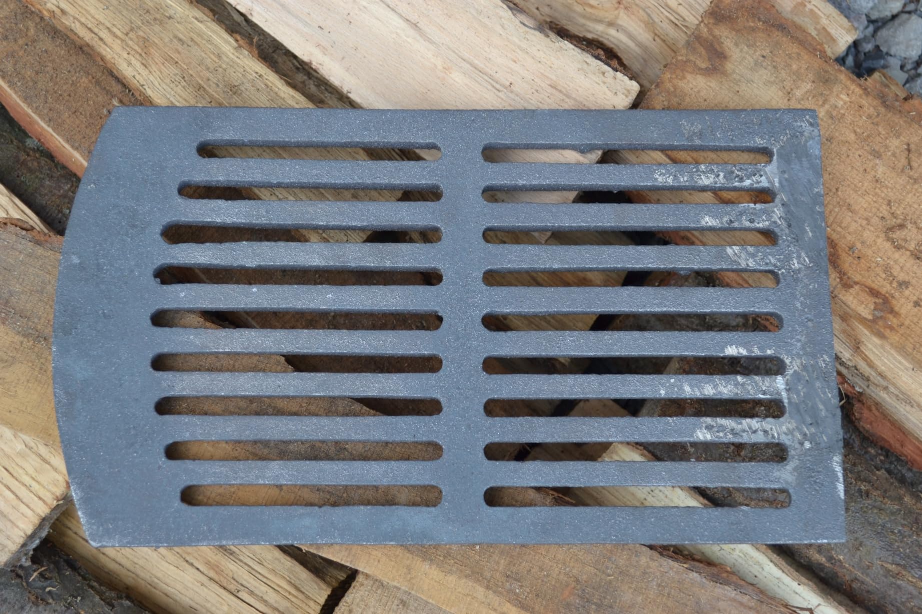 Grill Rectangulaire En Fonte Baumalu Avec Manche Rétractable 33,5 X 19,5 Cm
