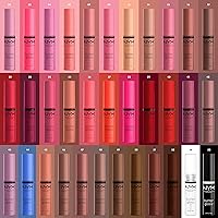 Vista 5 de NYX MAQUILLAJE PROFESIONAL Brillo de mantequilla, brillo de labios no pegajoso - Praline (Deep Nude)