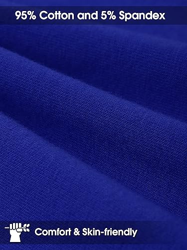 Miniatura 2 de Poroka Paquete de 6 camisetas de manga corta para bebés y niños pequeños, camisetas de algodón con cuello redondo para niños pequeños