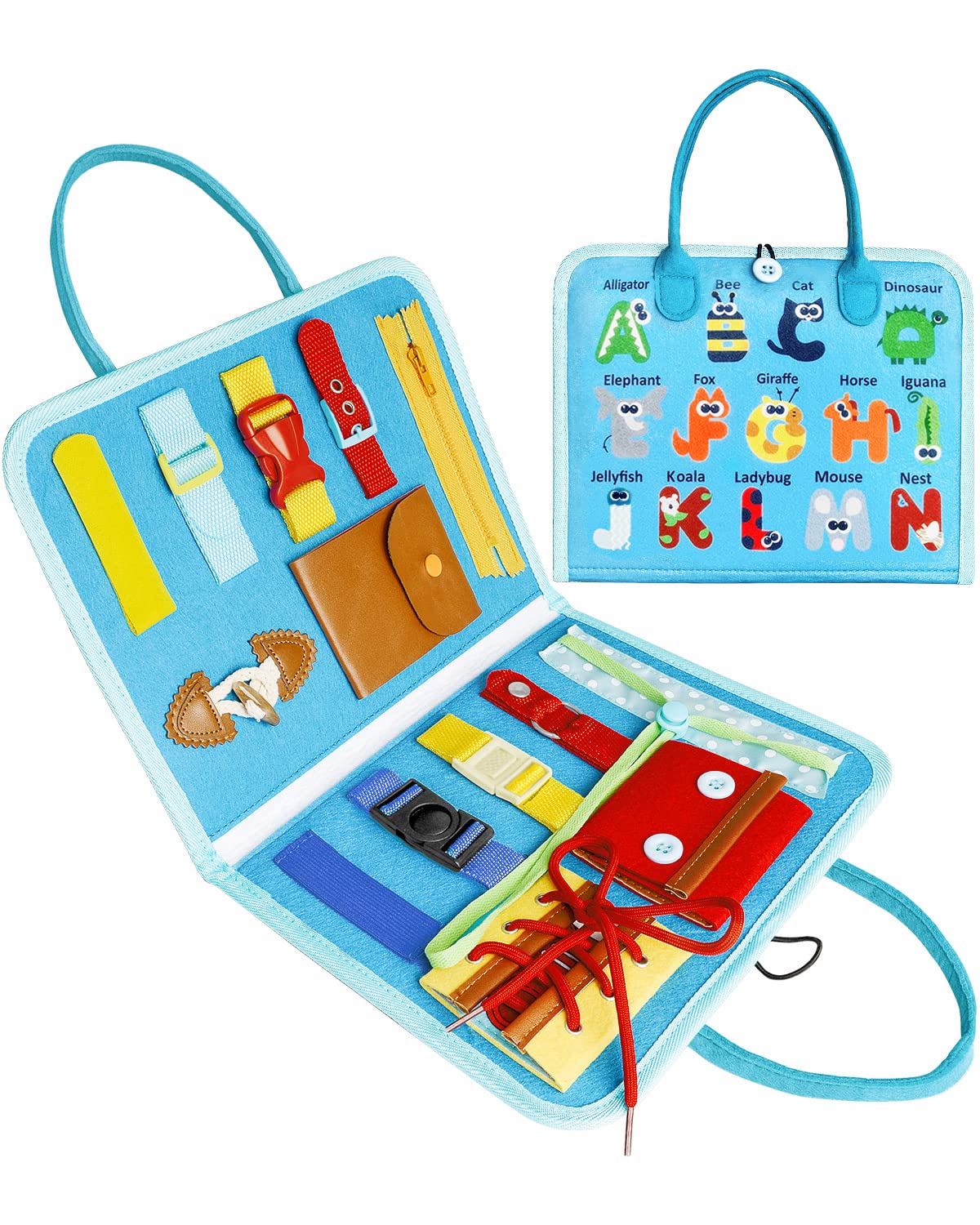 Buy Montessori Toys for 1 2 3 4 Year Old, Toddler Busy Board Sensory