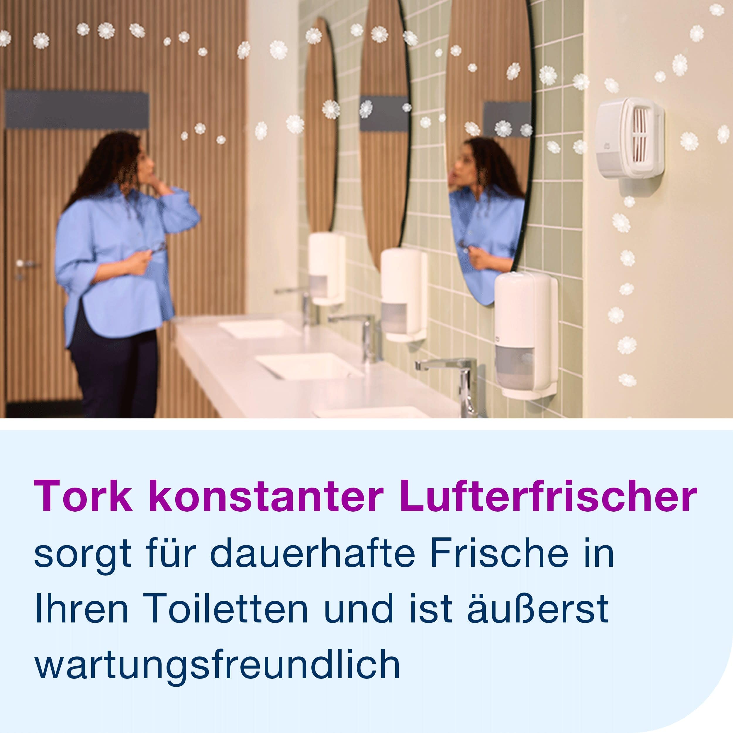 Tork kontinuierlicher Lufterfrischer im Mix Pack A3, Geruchsneutralisierer, je 3x Nachfüllflakons Frühlingsbrise und Blütentraum, 257013
