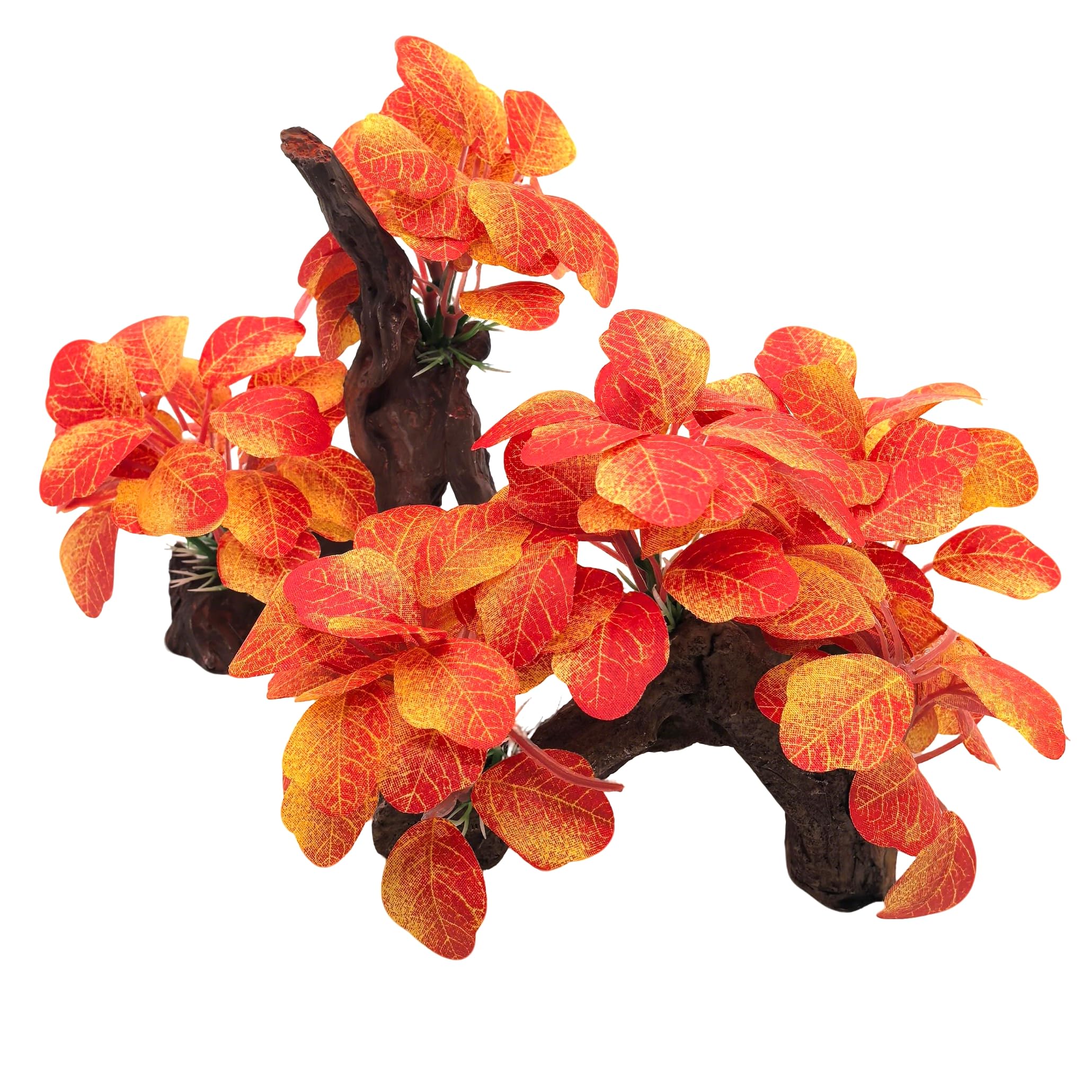 M2cbridge Artificial Fish Tank Plants Aquarium Plant Aquatic Water Grass Foreground Decor(2PCS Large Colorful)