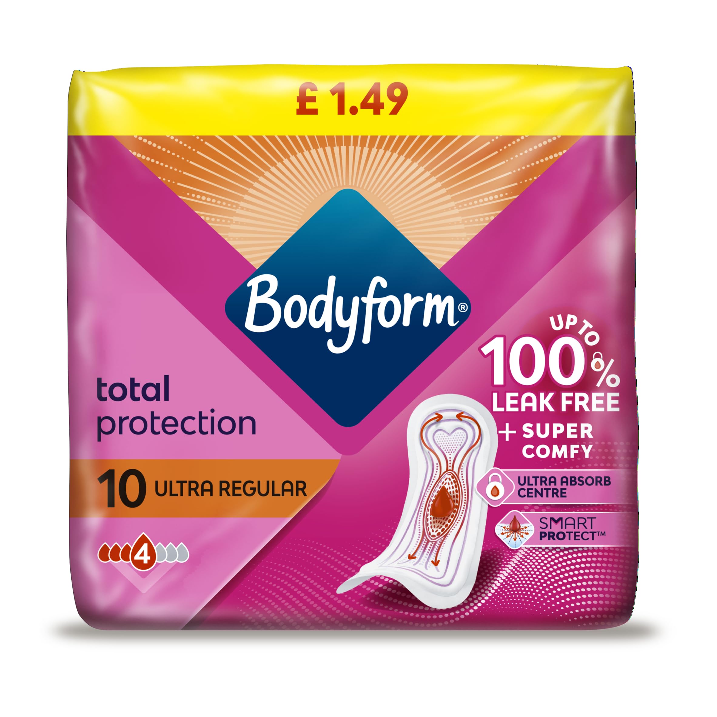 Bodyform Pack Of 10 Ultra Pads