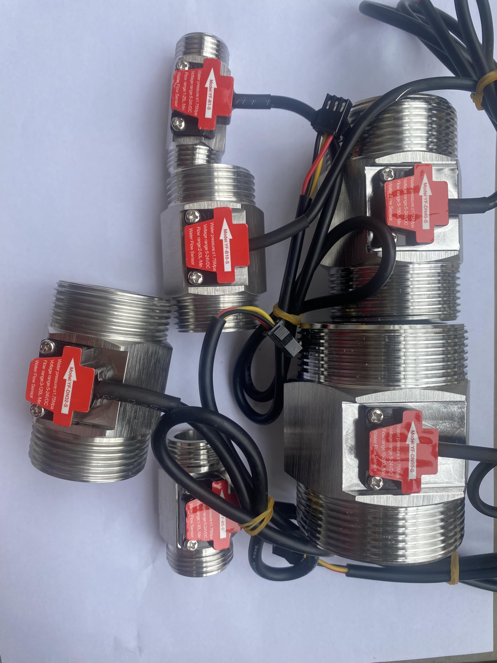 1 sensor de flujo Hall de acero inoxidable, sensor de flujo de agua, caudalímetro, control, sensor de líquido, interruptor(DN40)