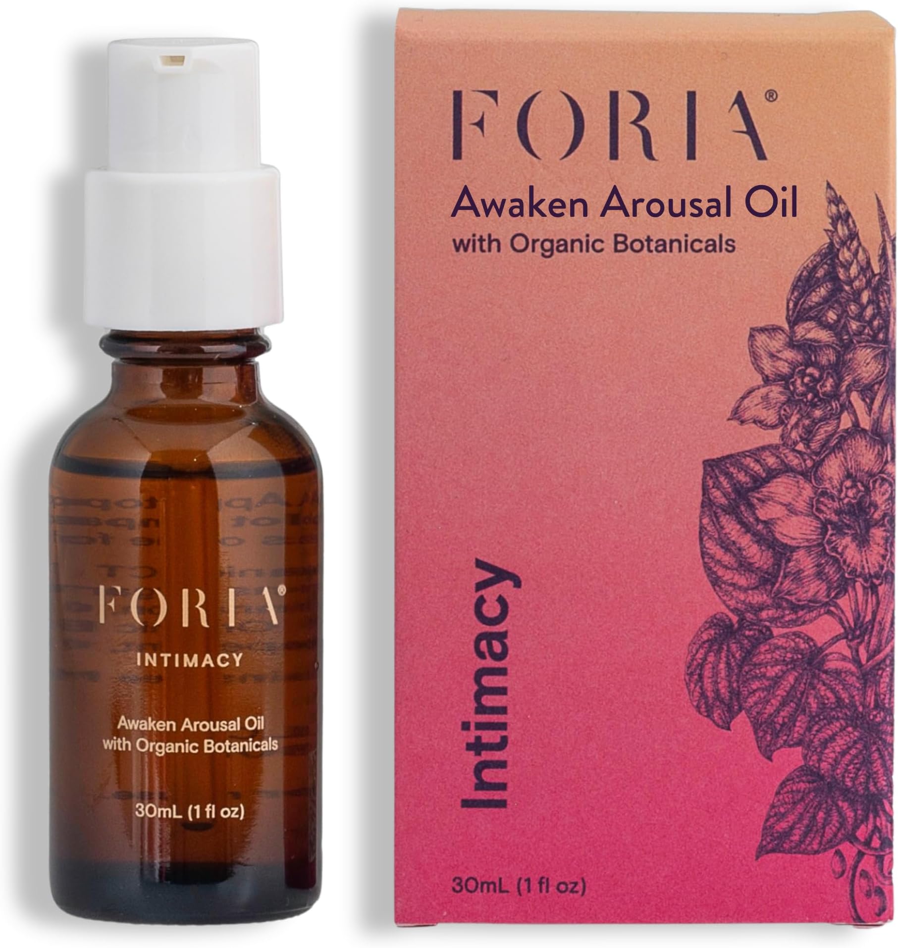 Foria Awaken Arousal Oil - Organic, All-Natural - Safe for Sensitive Skin - 1 Fl Oz
