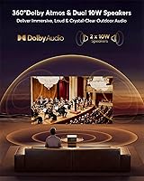 Vista 4 de Proyector de decodificación 4K para exteriores compatible con Netflix [2000 ANSI/AI Auto Focus] Proyector de película inteligente con WiFi