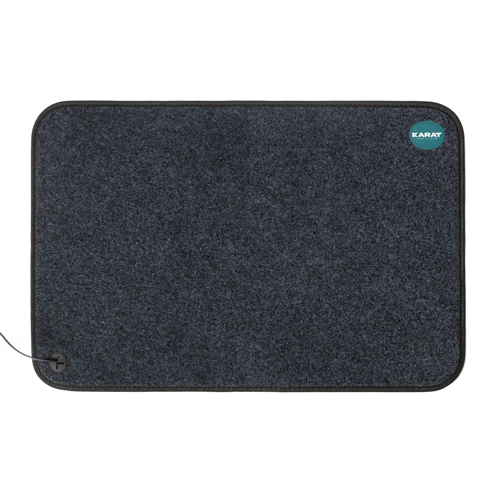 KARAT Heizteppich Heizmatte mit Antirutsch-Rücken für Zuhause oder Büro - beheizbar bis 55°C - Fußbodenmatte (50 x 80 cm)