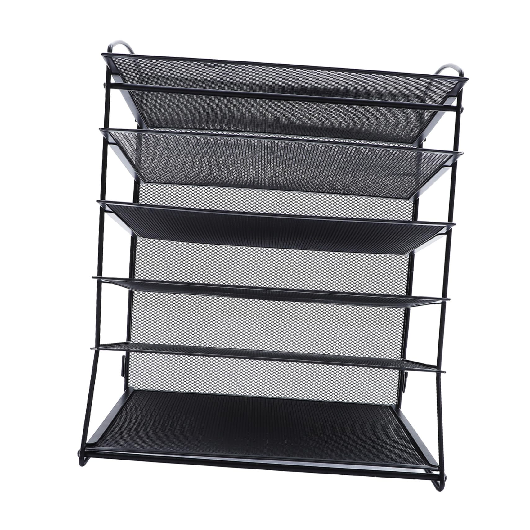 VILLCASE Porte-Documents de Bureau Multicouche en Fer Noir pour Bureau